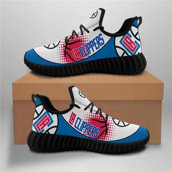 Women's Los Angeles Clippers Mesh Knit Sneakers/Shoes 002